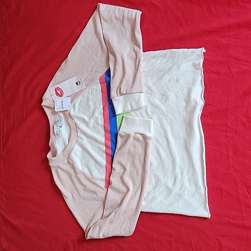 NWT Wildfox crew neck long sleeve top